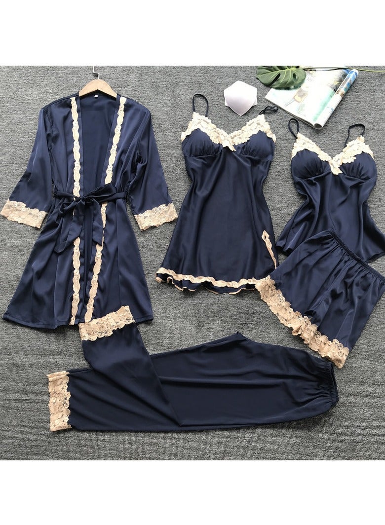 Five-Piece Suspender Pajamas Set that Can Be Worn In All Seasons