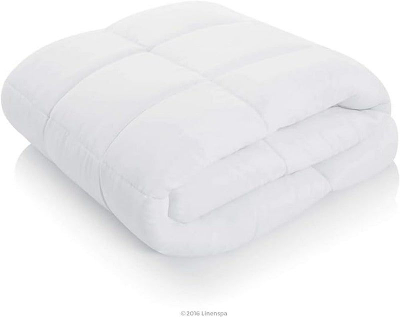 Linenspa 4 Seasons Microfibre Duvet - Ultra Soft All Season Duvet, 220 x 240 cm, White - Image 2
