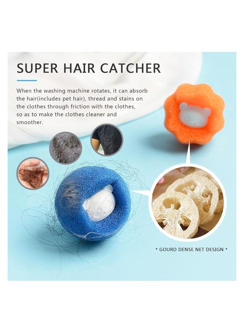 Captaintech 8Pcs Pet Hair Remover for Laundry Laundry Pet Hair Catcher Washing Machine Hair Catcher Washing Balls Dryer Balls for Clothing Dog Cat Pet Fur Remover - Image 2