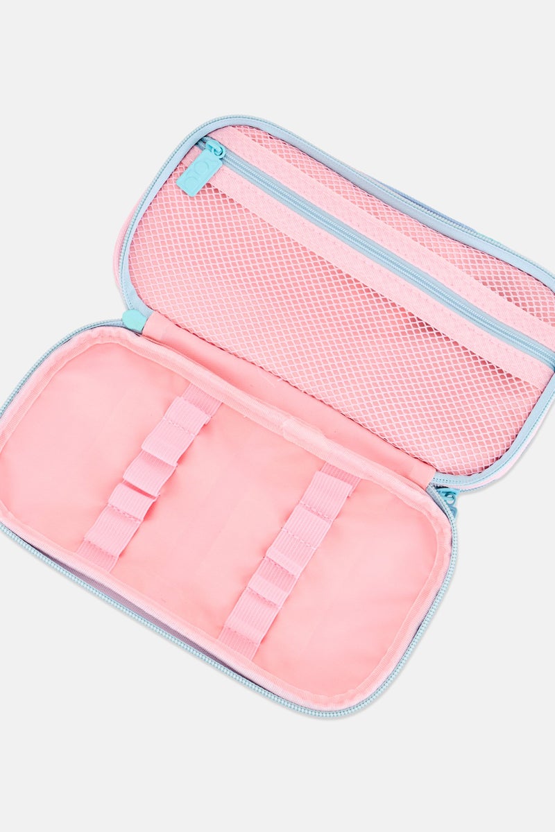 YOLO Kids Girl Graphic Print Pencil Case, Pink - Image 3