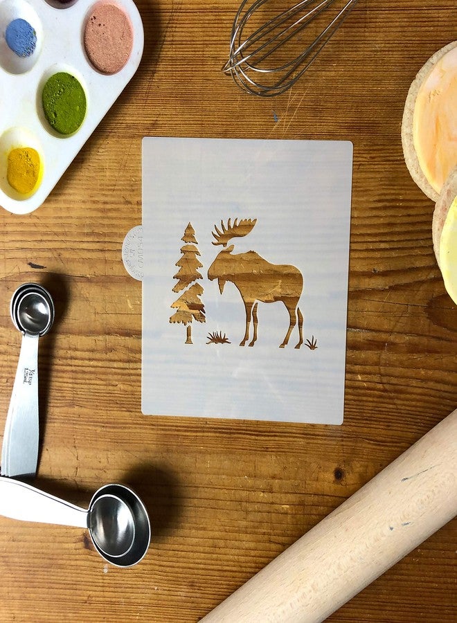ديزاينر ستينسلز قالب كعكة وحرف يدوية على شكل موس CM054 من تصميم Designer Stencils - Image 2