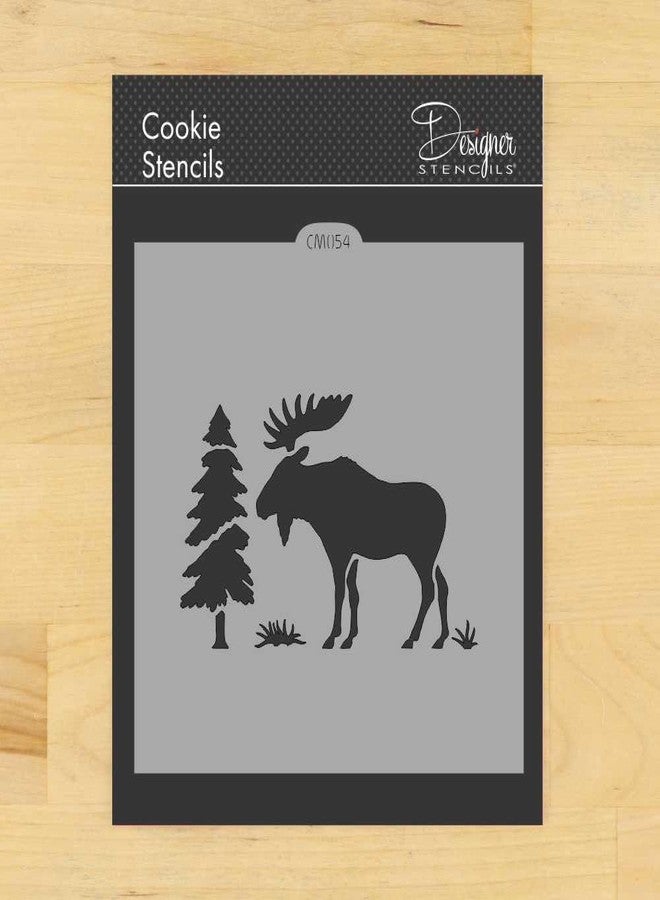 ديزاينر ستينسلز قالب كعكة وحرف يدوية على شكل موس CM054 من تصميم Designer Stencils - Image 1