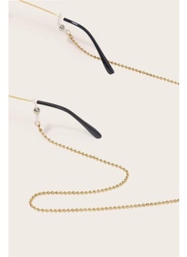 Bahels Women's Gold Color Ball Detail Glasses Chain  - Image 2