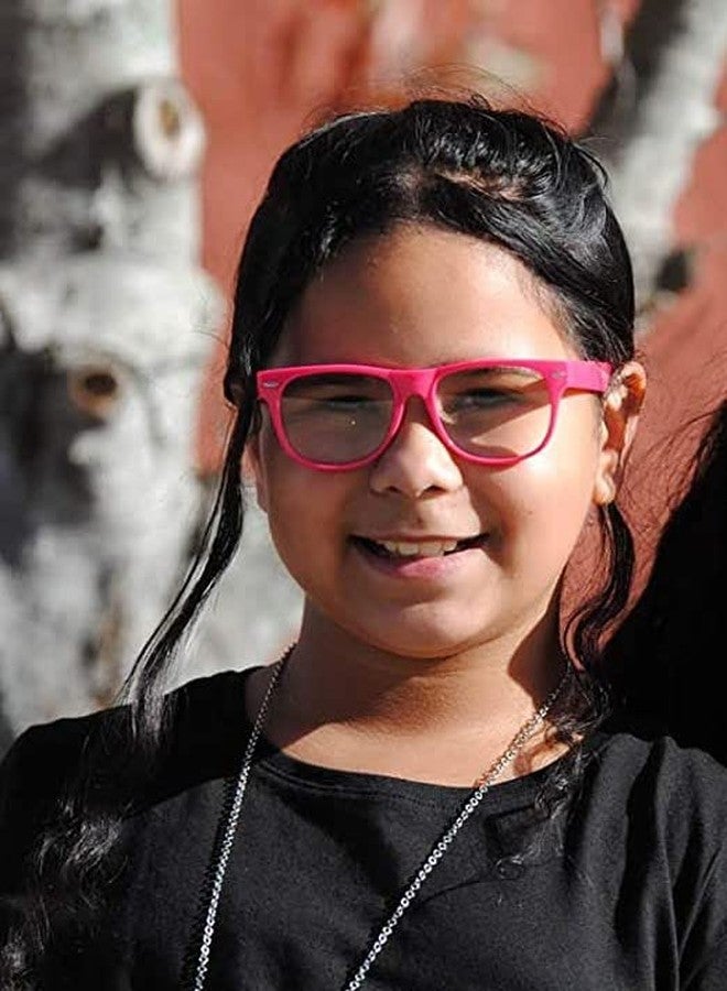 Owl 3 pack Anti Blue Ray Kids Blue Light Glasses for Kids Blocking Glasses & Test Accessories Non Prescription, Pinkfloral_pink_black, Medium - Image 3