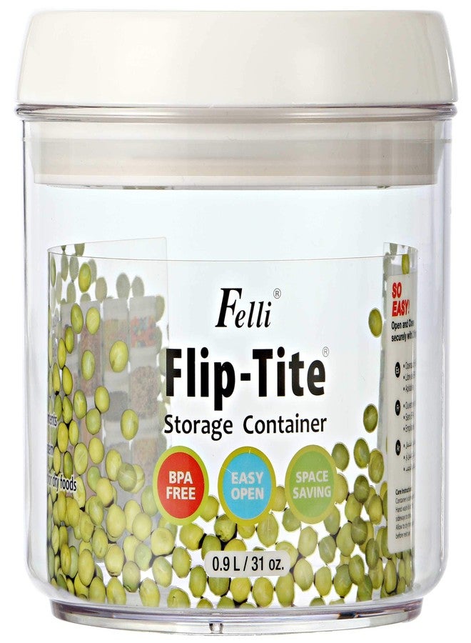 Felli Flip-Tite Acrylic 6" round Food Canister 0.9 L/31-oz (6"x6"x5") - Image 2