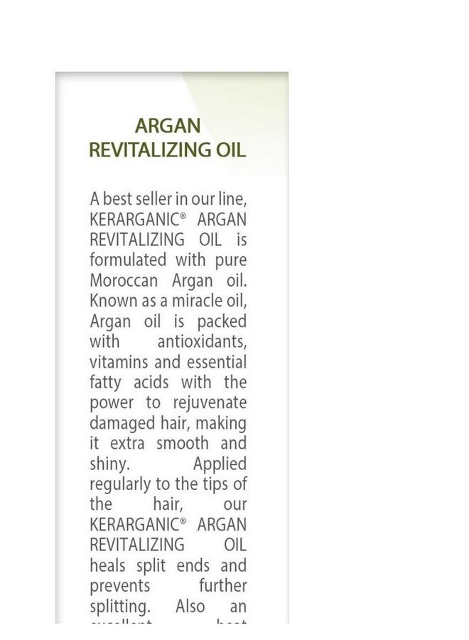 kerarganic KERATIN TREATMENT - ARGAN REVITALIZING OIL - 2OZ - Image 2