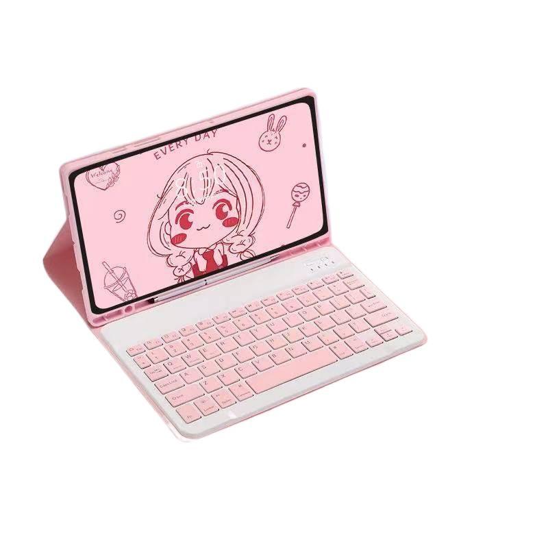 DGG حافظة آيباد متوافقة مع عدة موديلات آيباد باللون وردي باللون الوردي iPad - Image 1