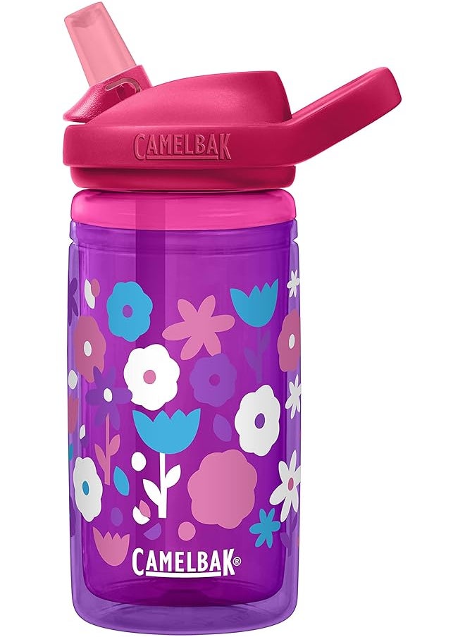 CAMELBAK Eddy Plus Kids .4L Bottle Insulated Flower Power 2283601040 Eddy Plus Kids Insulated 14Oz Flower Power L  - Image 1