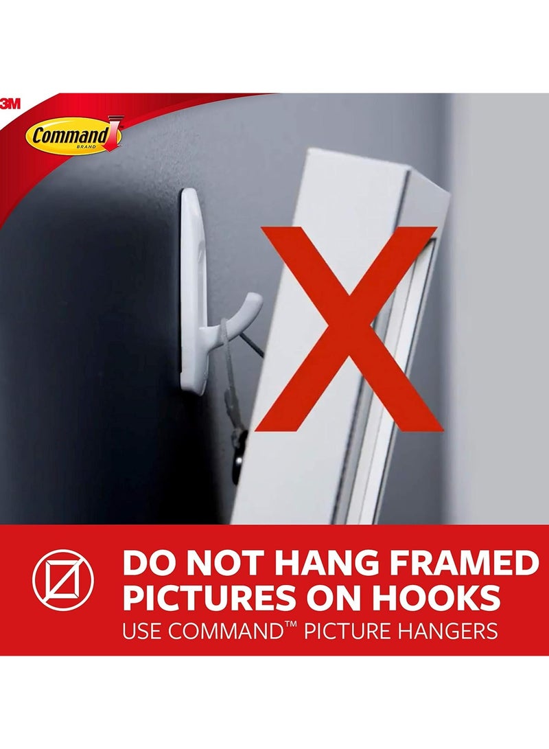 Command Jumbo Bathroom Wall Hook With Water-Resistant Adhesive Strips - Image 5