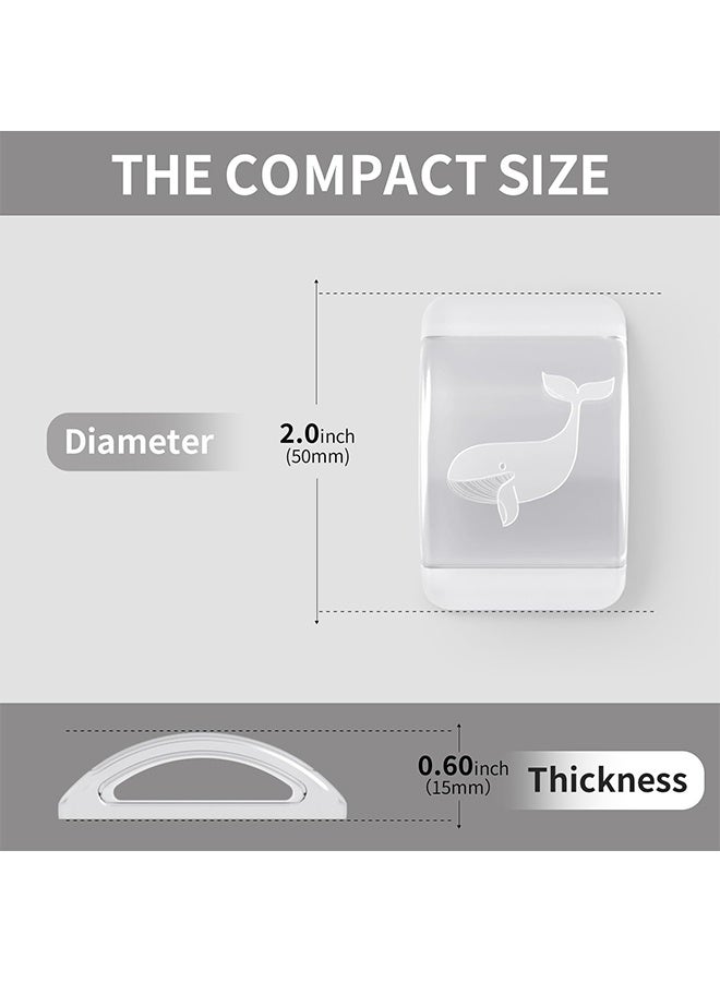 4 Pack 2 Inch Silicone Door Stoppers Wall Protectors, Hollow Design Door Knob Guards with Shock Absorbent Cushioning & Noise Reduction, Multipurpose Wall Bumpers for Home & Office - Image 2