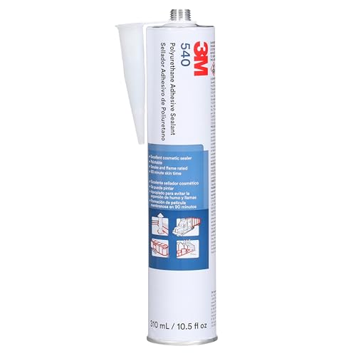 3M Polyurethane Sealant 540 White, Net 10.5 Fluid Ounce Cartridge, (Case of 12) - Image 1