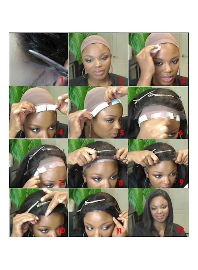 NIBEMINENT Front Curly Hair Wig Black - Image 4