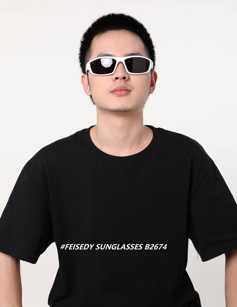 FEISEDY Classic Polarized Sports Sunglasses For Men Cycling Fishing Driving Glasses B2674 - Image 4