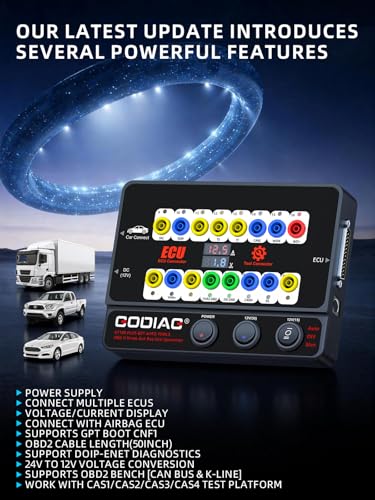 GODIAG GT100 Plus OBD2 Breakout Box, CAN Protocol Detector for ECU Bench Testing Platform, GPT/DOIP/ENET & Car Diagnostics - Image 3
