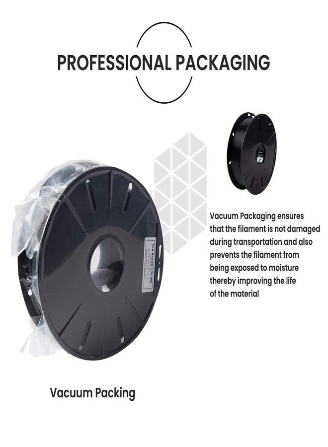 Tesseract Premium ABS 1.75mm 3D Printing Filament | Dimensional Accuracy +/- 0.03mm | Compatible with Most FDM Printers | 1 KG 3D Printer Filament - ABS Black (Quantity 1) - Image 5