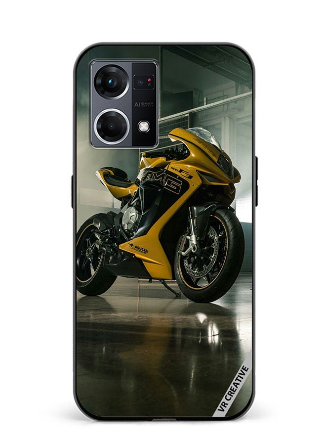 VR CREATIVE Protective Case Cover For Oppo Reno8 4G Bike Design Multicolour - Image 1