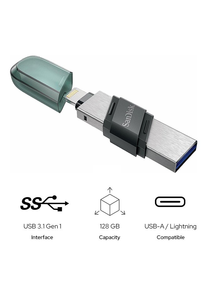 sandisk 128Gb Ixpand Flash Drive Flip Usb 3.1 Gen 1 For Iphone/Ipad Sdix90N 128G Gn6Nn,Read Speed-400 MBps Black, Gn6Ne 128 GB - Image 1