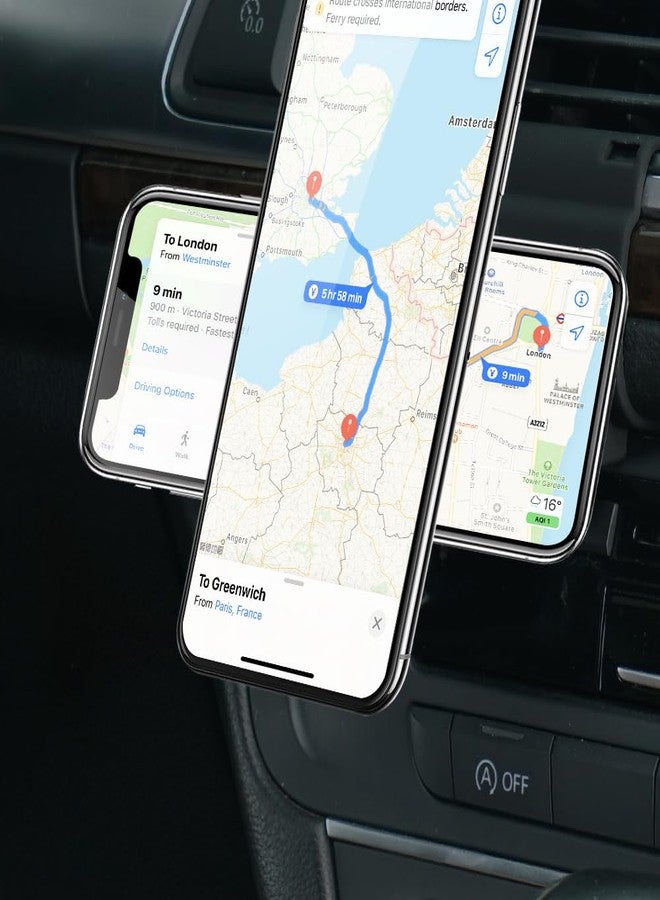 BEERTE fits for Magsafe Car Mount for Audi A6 S6 A7 S7 RS6 RS7 2012-2018 [20 Strong Magnets] Magnetic Phone Holder for iPhone 17 16 15 14 13 12 MagSafe Car Air Vent Phone Navigation Automobile Cradles - Image 4