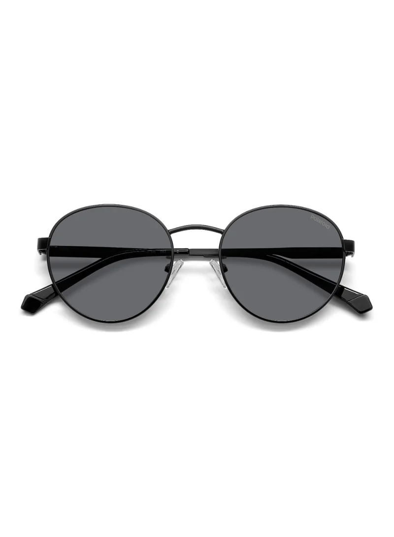 بولارويد Unisex UV Protection Sunglasses Pld 2144/G/S/X Black 48.5 - Lens Size: 52 Mm