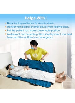 Generic Positioning Bed Pad Transfer Board Draw Sheets For Hospital Bed With Handles Patient Lift Turning Device Bed Sore Prevention Pads Home Care Assistance Products For Elderly Bedridden Disabled  - Image 3