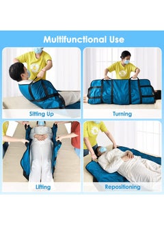 Generic Positioning Bed Pad Transfer Board Draw Sheets For Hospital Bed With Handles Patient Lift Turning Device Bed Sore Prevention Pads Home Care Assistance Products For Elderly Bedridden Disabled  - Image 4