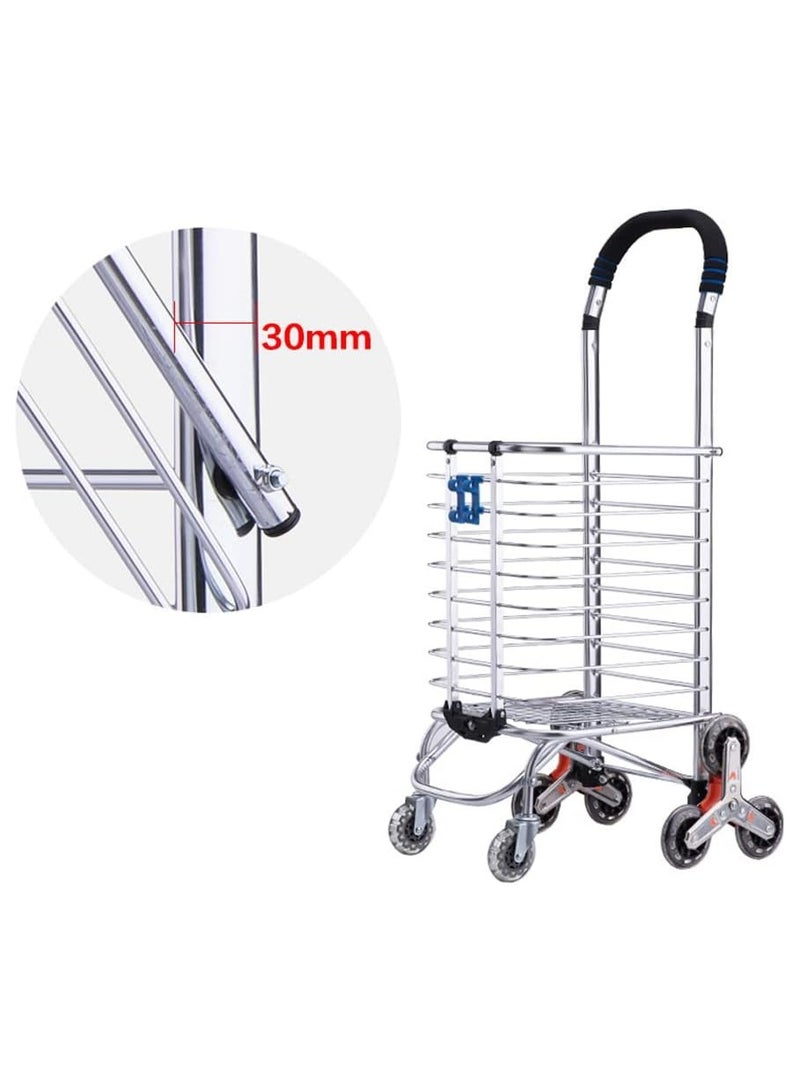 Crony 8 Wheels Dual Purpose Shopping Cart Lightweight Shopping Trolley Bag With Seat - Image 3