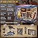 CCCDF Book Nook Kit 3D Wooden Puzzle for Adults Teens DIY Miniature Dollhouse Kit Booknook Tiny House Bookshelf Decor Gifts for Family Friends Napoleon - Image 4