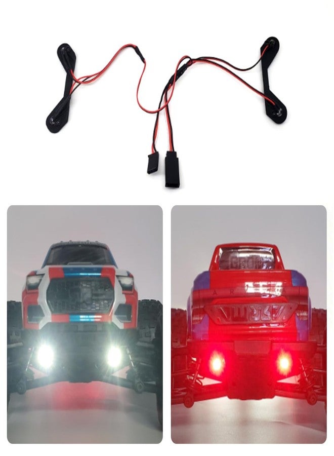XinGeeek RC Headlight Taillights Kits Front & Rear Lights for ARRMA 1/18 Granite Grom Upgrades Parts - Image 1