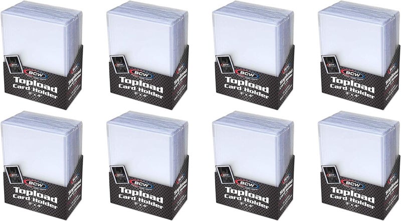BCW 3x4 Topload Card Holder Standard 200ct Rigid PVC Trading Card Protection for Baseball Cards Football Cards and Trading Cards Like Pokmon and MTG Holds Cards Up to 20pts - Image 2