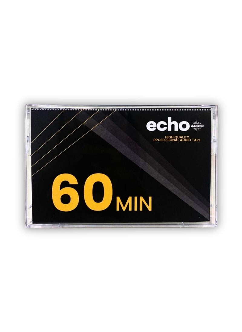 echo AUDIO Echo Audio 60 Minute Blank Audio Cassette High Quality Professional Tape Recorder Playback and Recording  - Image 2