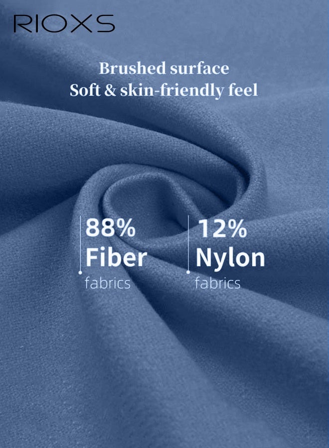 RIOXS Double-sided Microfiber Towel Quick Fast Drying Compact Beach Towel Lightweight Towels Large Bath Sheet Towel Perfect for Travel Pool Swimming Bath Camping Yoga Gym Sports  - Image 3