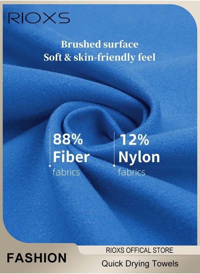 RIOXS - Double-sided Microfiber Towel Quick Fast Drying Compact Beach Towel Lightweight Towels Large Bath Sheet Towel Perfect for Travel Pool Swimming Bath Camping Yoga Gym Sports - Image 1