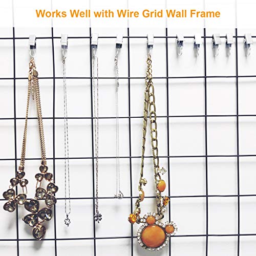 Coideal White Curtain Clips Hooks - 100 Pack Small Stainless Steel Metal String Party Awning Lights Hanger Hooks for Home Decoration, Photos, Art Craft Display and Indoor Outdoor Activities Supplies - Image 4