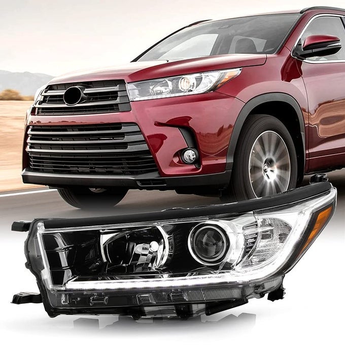 For Led Drl Model Only 2017 2018 2019 Toyota Highlander Led Drl Projector Headlight Headlamp Left Driver Side