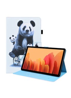 Case Cover For Samsung Galaxy Tab A7 10.4 2020 SM-T500 / SM-T505 Animal Pattern Horizontal Flip Leather Case with Holder & Card Slots & Photo Frame & Sleep / Wake-up Function Cycling Panda