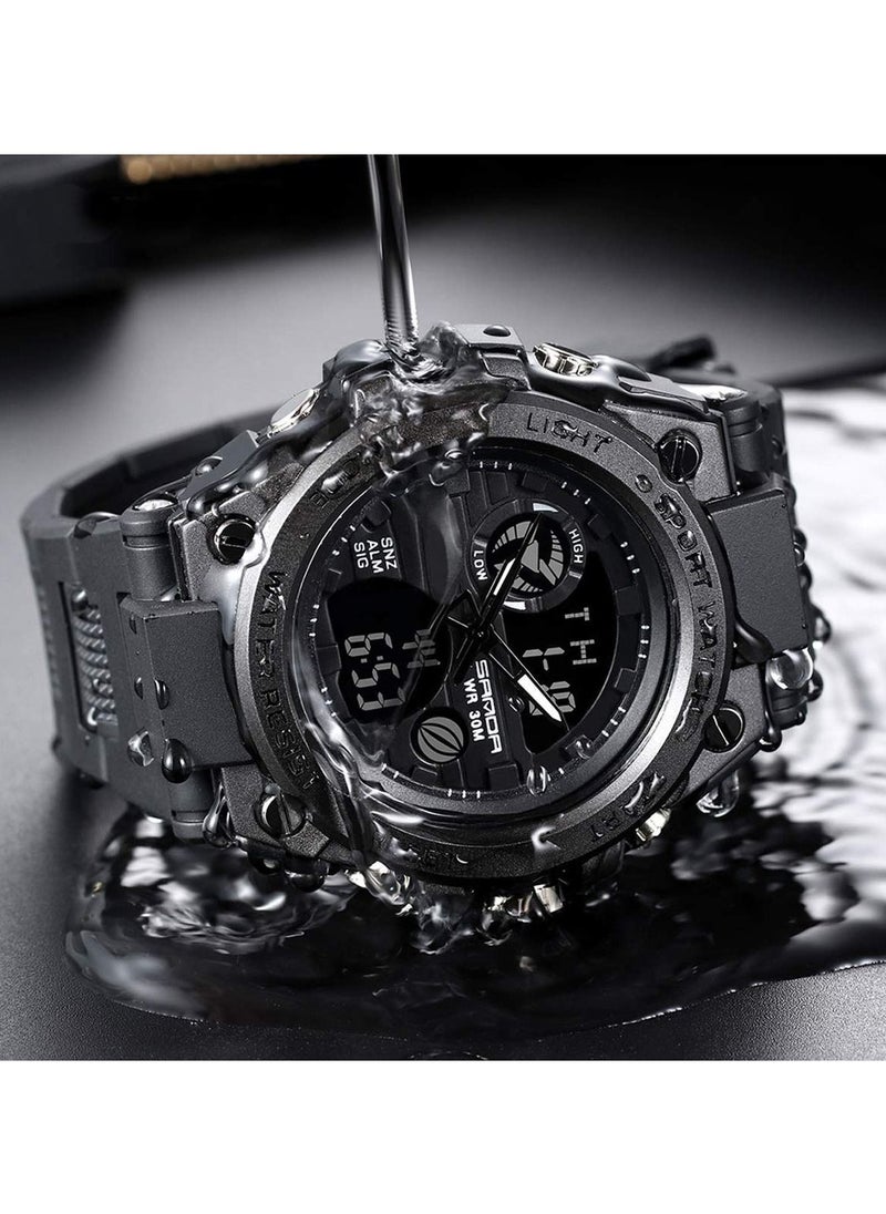 SAMOR - Military Watches for Men Outdoor Sports Digital Watch Tactical Army Wristwatch LED Stopwatch Waterproof Military Watches for Men - Image 1