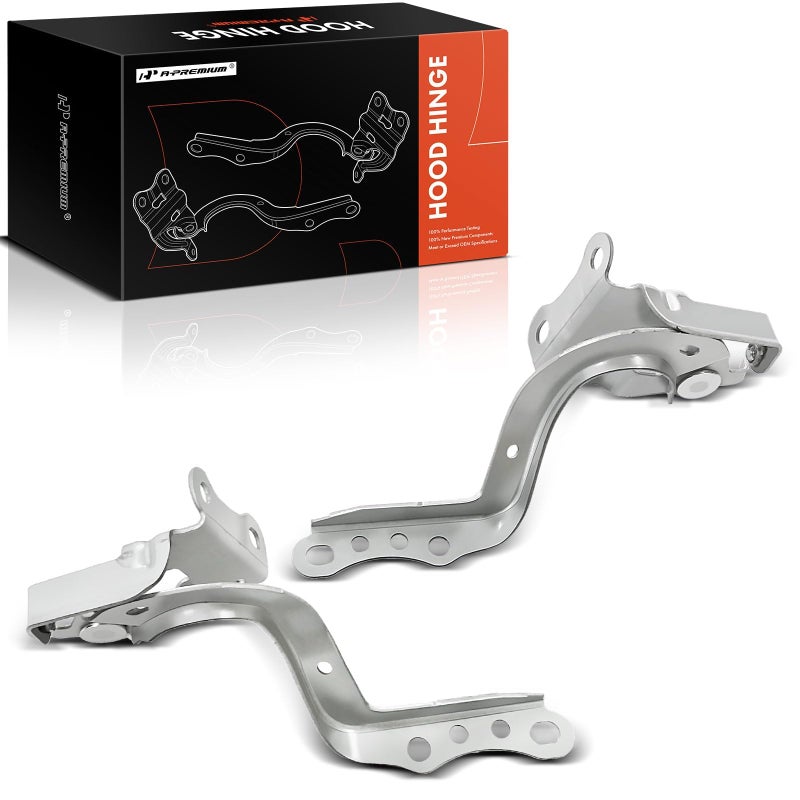 A-Premium APremium Driver and Passenger Hood Hinges Compatible with Toyota Prius 20162022 Prius Prime 20172022 Set of 2 Front Left and Right Side Hood Hinges Replace 5341047130 5342047130 - Image 2