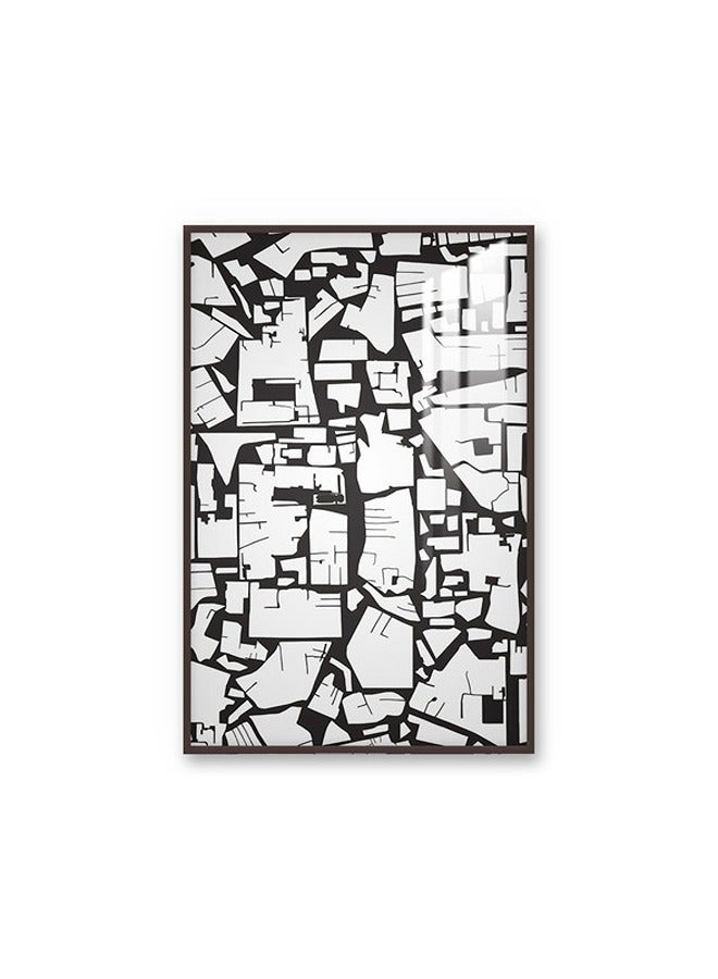 Marktna Decorative Wall Art Painting 120X80Cm With An Abstract Design Gold Frame And A Transparent Acrylic Layer 0.5Kg - Image 2