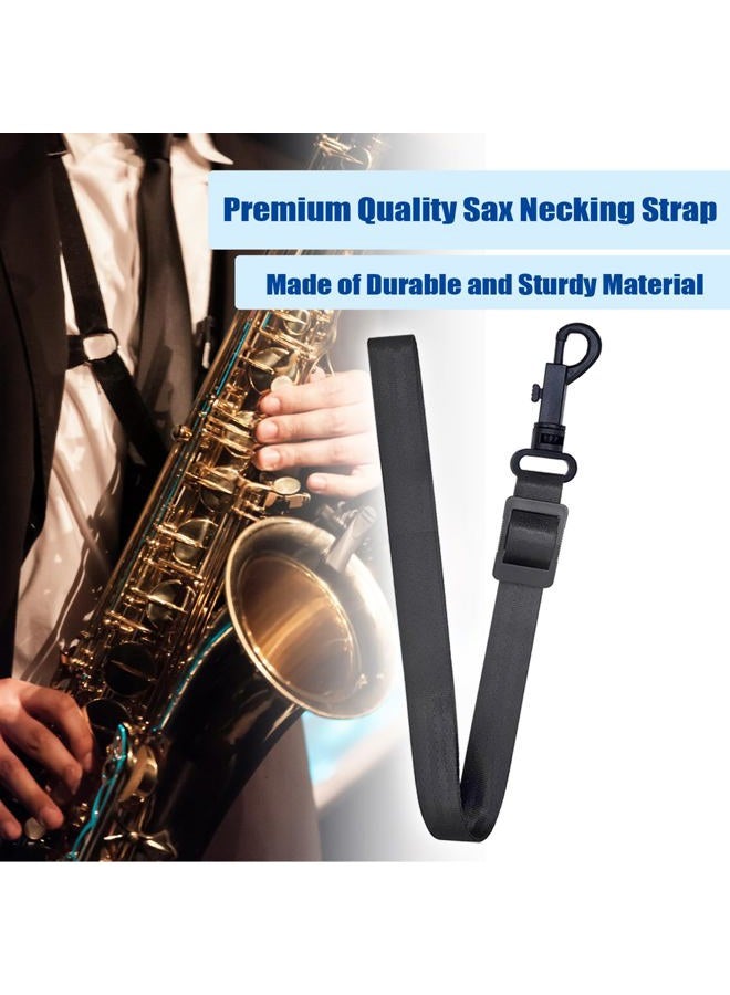 Niantime Saxophone Cleaning kit with Case，Clarinet Flute Cleanser Maintenance Kit with Cork Grease,Swab,Cleaning Cloth,Thumb Rest,Reed Case,Mouthpiece Brush and More Workable for Wind & Woodwind Struments - Image 4