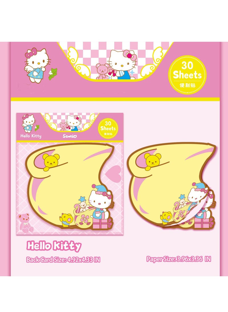 SYOSI 6 Pack Cute Sticky Notes Kawaii Sticky Notes Cute Stationary Cartoon Series Self-Stick Note Pads Fun Office Supplies Sticky Note Set for Office, School and Home(180 Sheets) - Image 5