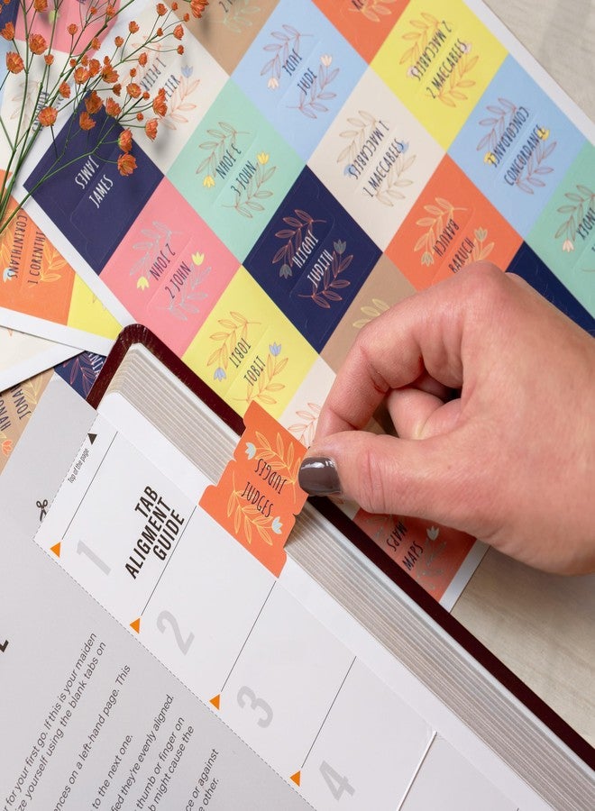 OFFILICIOUS Bible Book Tabs, 100 Soft-Touch, Laminated Bible Tabs Blue, Green, Brown for Jesus Bible, Protestant & Catholic Bible Tabs, Bible Tabs for Women, Men & Kids - Image 4