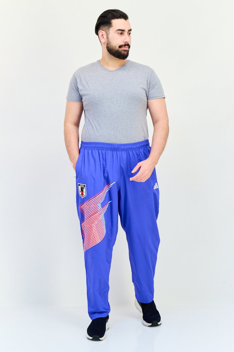 Adidas Men Sportswear Fit Japan Football Pants, Blue  - Image 4