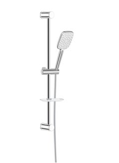 MAAT Aqua Chrome Sliding Shower Set | Sleek Chrome Finish | Adjustable Rail | Turkish Quality Bathroom Fittings 
