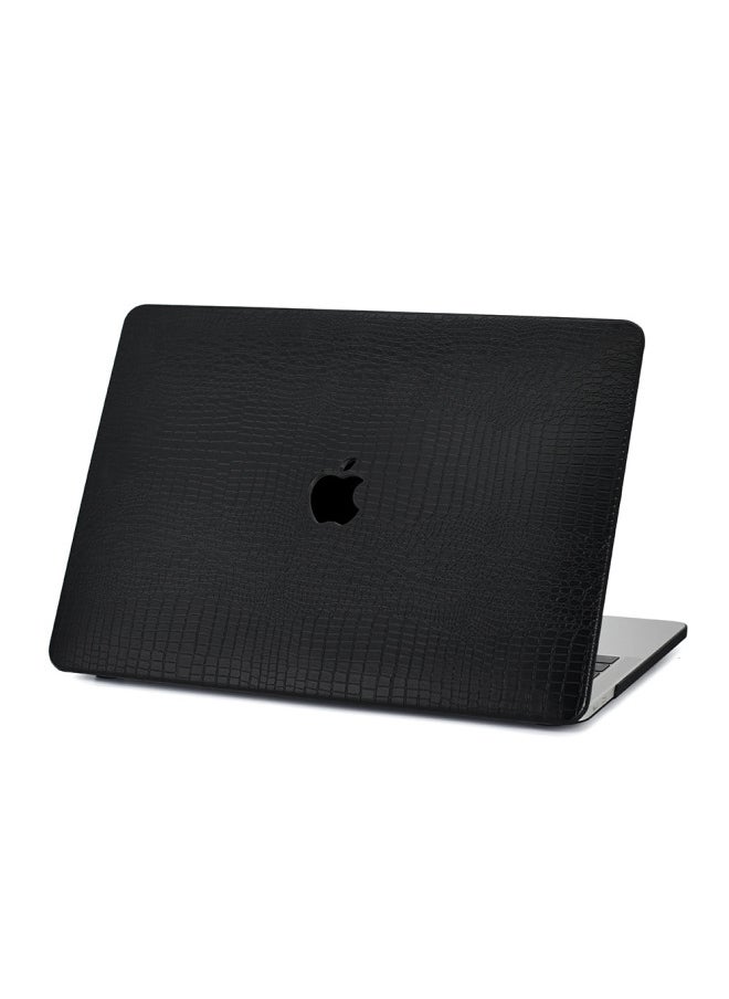 For Apple Notebook Protective Case Crocodile Pattern Leather Case Macbook Pro14 Protective Case Manufacturer Air13 Soft-Color:Antique Crocodile Brown 12-Hollow-Applicable Model:2016-2018pro15(A1707/A1990)