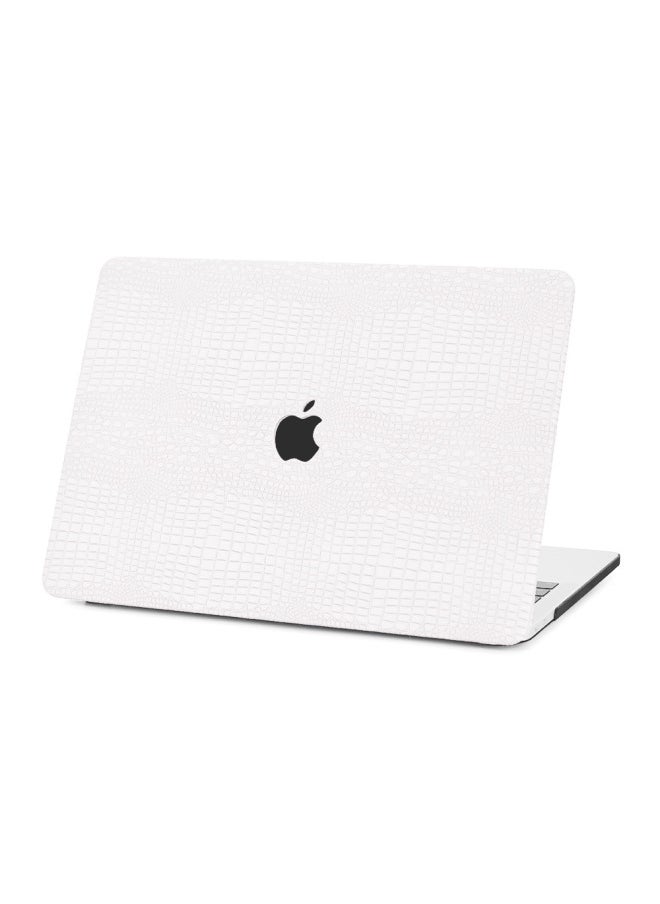 For Apple Notebook Protective Case Crocodile Pattern Leather Case Macbook Pro14 Protective Case Manufacturer Air13 Soft-Color:Antique Crocodile Brown 12-Hollow-Applicable Model:2016-2018pro15(A1707/A1990)