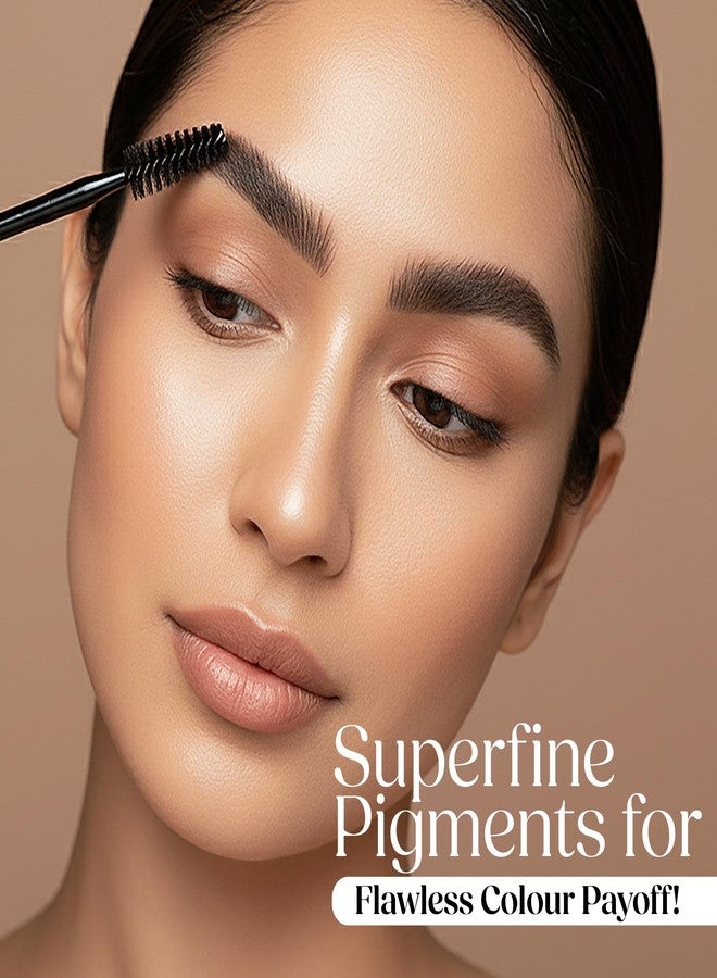 Hilary Rhoda Eyebrow Palette with Spoolie | 3 Natural Blendable Shades | Waterproof & Long-Lasting | Smudge-Proof Brow Powder Kit (Shade 02) - 7.2g - Image 5