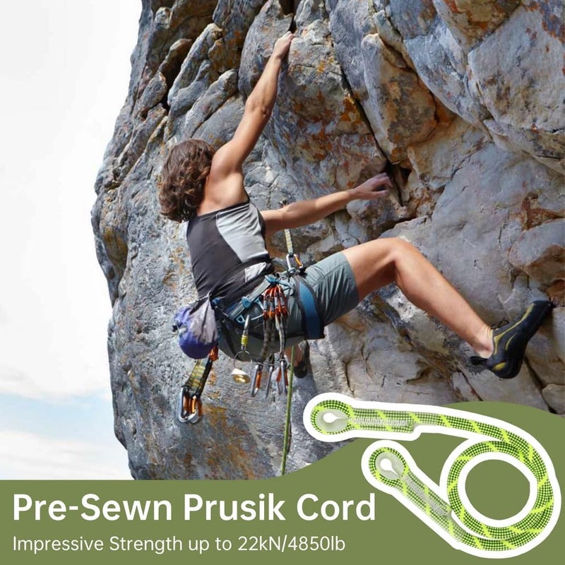 Pre Sewn Eye to Eye Prusik Cord 10mm Nylon Friction Rope Kevlar Polyester 3 Pack - Image 3