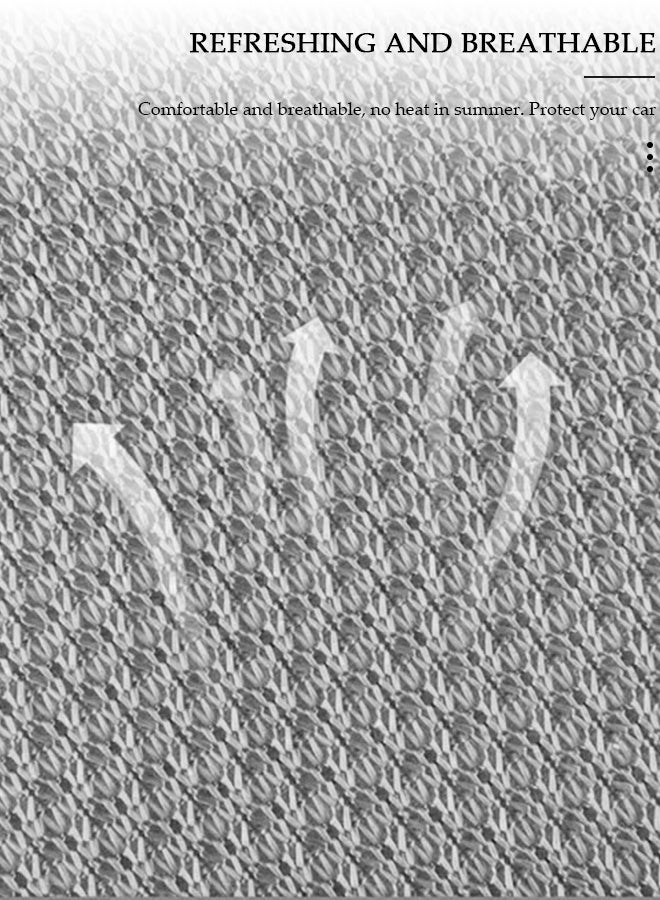 DUNISO 3PCS Auto Breathable Universal Four Seasons Car Seat Covers Luxury Include Front Car Seat Protector and Rear Car Seat Cushion Compatible with 95% Vehicle Fit for Cars Truck SUV or Vans - Image 3