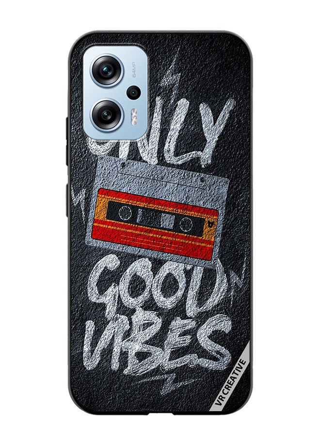 VR CREATIVE Protective Case Cover For Xiaomi Poco X4 GT Only Good Vibes Design Multicolour - Image 1