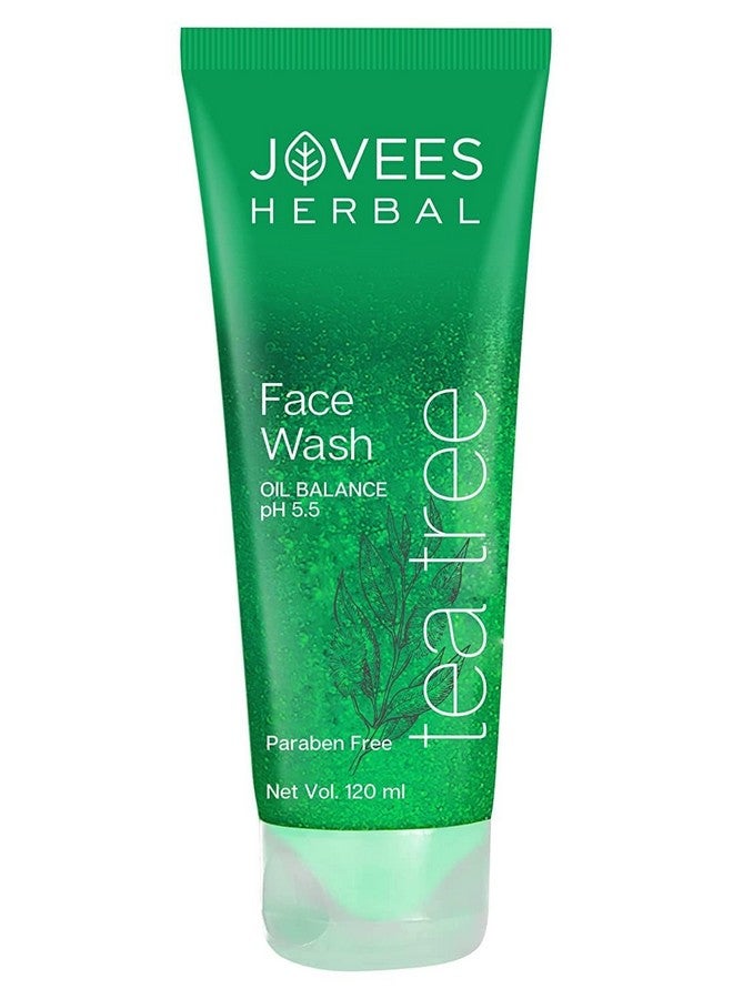 Jovees Herbal Tea Tree Oil Control Face Wash | For Oily & Acne Prone Skin Reduces Dark Spots And Shea Butter Moisturizer For Reduces Skin Inflammation Normal & Dry Skin 100g - Image 3